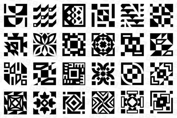 24 Bold Square Icons for Modern Branding