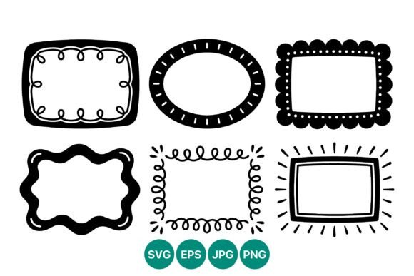 Black and White Decorative Frames Vector: Timeless Borders for Modern Projects