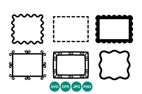 Black Decorative Vector Frames Set: A Designer's Toolkit