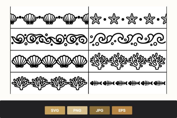 Capturing the Coastline with Sea Themed Decorative Borders
