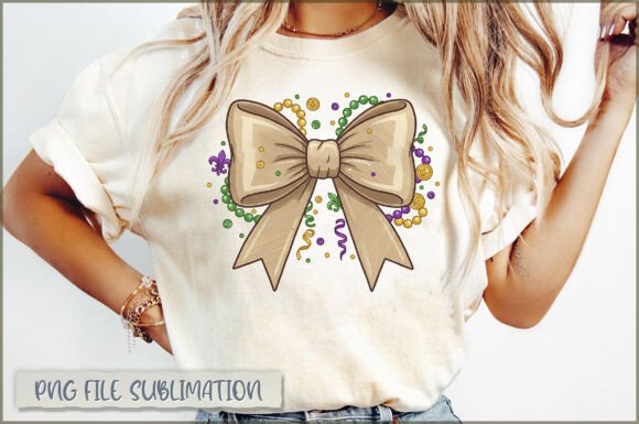 Celebrate in Style: Using Mardi Gras Decorative Bow Beads PNG