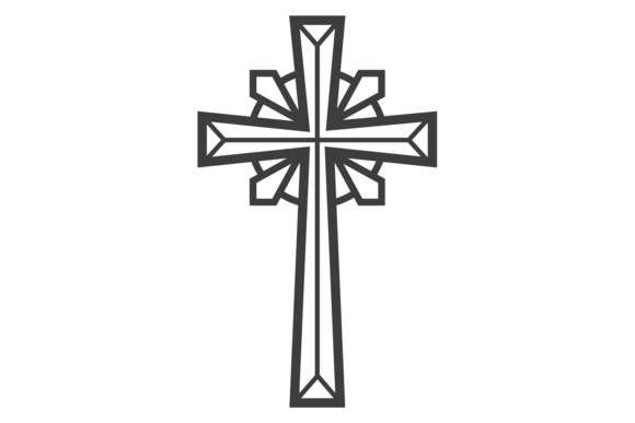 Decorative Cross. Christian Faith Black: A Designer's Guide