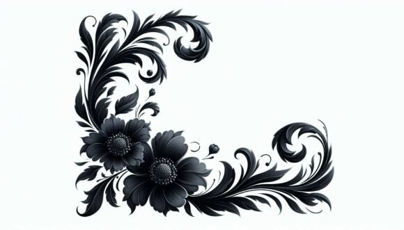Decorative Flower Flourish: Where Nature Meets Modern Typography
