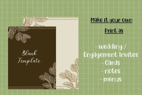 Decorative Invite Paper: A Botanical Blank Canvas