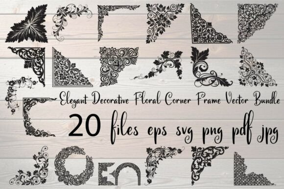 Elevate Projects with Elegant Floral Frames
