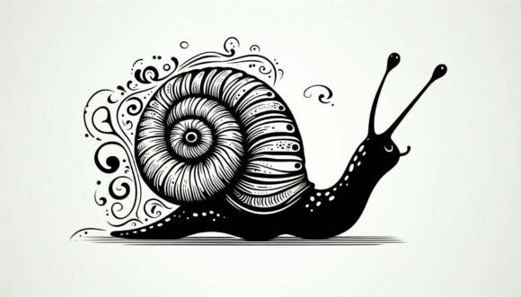 Happy Decorative Snail: A Creative Clipart Bundle for Modern Projects