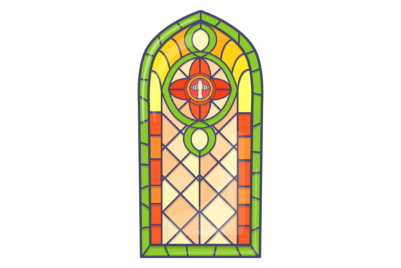 Medieval Stained Glass: Decorative Arche Design Guide