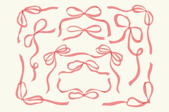 Ribbon Frame and Bow Decorative Bundle: Elevate Your Designs