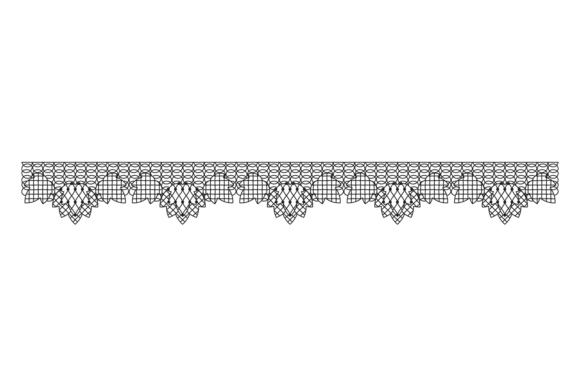 The Decorative V: Ornate Textile Lace Stripe Unveiled