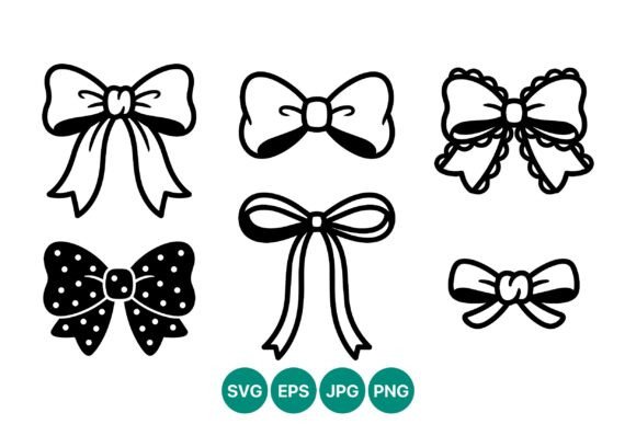 Timeless Elegance: Using Decorative Bow Line Art Vector in Design