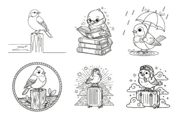 Whimsical Birds Fantasy Decorative Clipart: A Designer's Guide